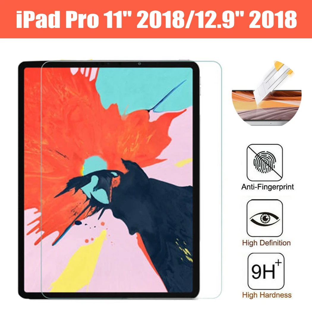 Защитная пленка стекло протектор для планшета айпад Pro 11 и 12.9 дюймов