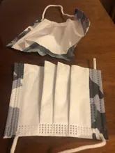 Mascarilla desechable no tejida de 3 capas, máscara de camuflaje para la boca, 10/50/100 Uds.