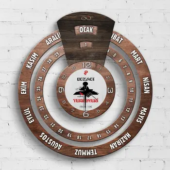 

Personalized Professional Pharmacist Technician Infinite Mayan Calendar Wooden Wall Clock-1