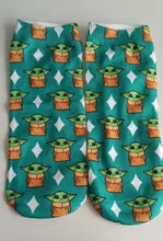 Nuevo Bebé Yoda chicos invierno Calcetines de bebé de dibujos animados de Yoda calcetines de moda sin algodón tamaño mandaloriano invierno Calcetines regalo para los niños