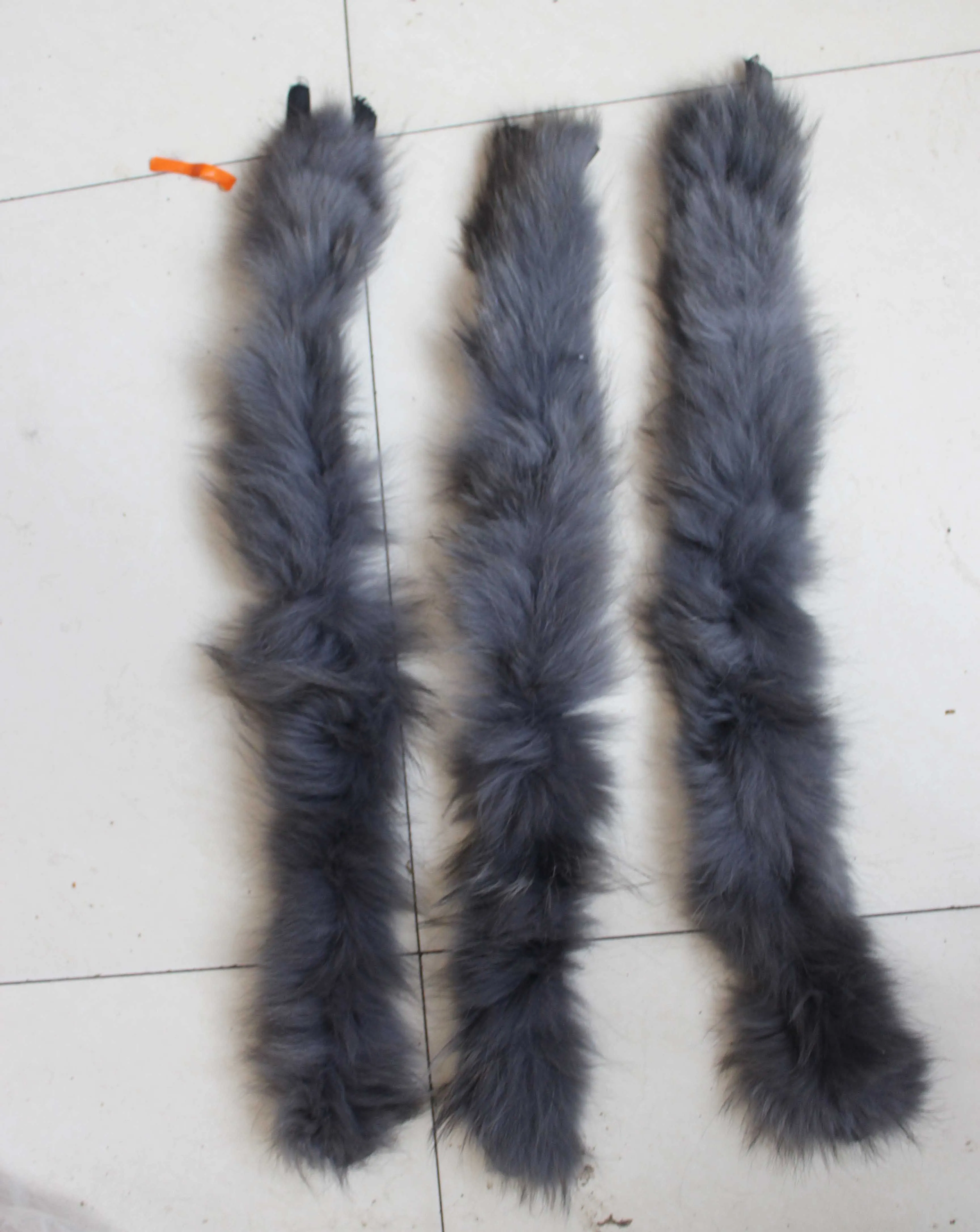 Linhaoshengyue70 см натуральный мех енота детский воротник с капюшоном Высокое качество мех енота модное пальто воротник шапка воротник - Цвет: Темно-серый