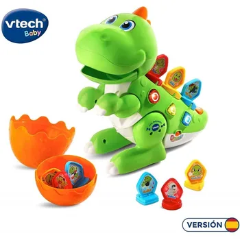 

VTech - Dino babysaurus Travieso, friendly interactive pet accompanied by 9 chips to change personality, fun J