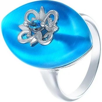 

Jay VI ring with cat's eye and cubic zirconia Silver