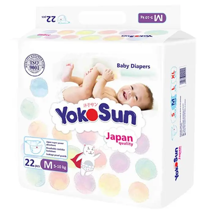 Diapers Velcro yokosun M (5 10 kg), 22 PCsDisposable Diapers AliExpress