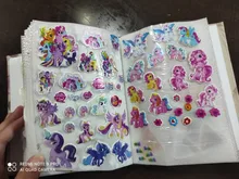 Uds de Anime de dibujos animados ponis princesa juguete de los niños de mi pequeño unicornio pegatinas para equipaje portátil monopatín etiqueta burbuja