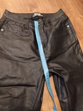 Pantalones vaqueros ajustados de cintura alta para mujer, Jeans de piel sintética, elásticos, C1075, 2021