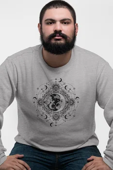

Angemiel Wear Clouds And Month Gray Men 'S Sweatshirt
