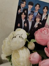 Anenjary-pendientes de plata de ley 925 con forma de estrella, aretes de cadena larga, S-E1443 completo