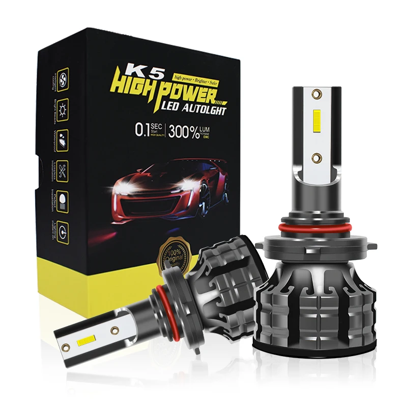 Conpex 2Pcs New K5 Led Headlight 6000K H4 H7 Automotivo 50W 5800LM Canbus CSP Light Bulbs For Car Various Models Auto Lamp |