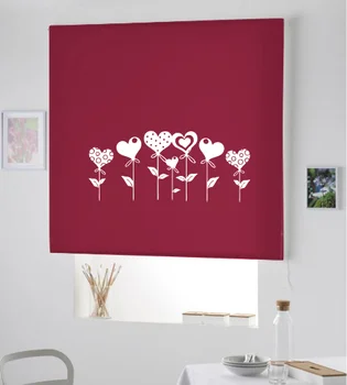 

Blind Iroa roll with drawing/Balloon Heart! ROLLER BLINDS TRANSLUCENT! (NETWORK 100X175)