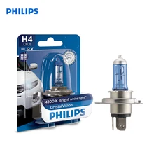 PHILIPS 12342CVB1 H4 12V 60/55W P43t белый яркий свет Автомобиль CrystalVision Галоген Дальний свет Ближний свет