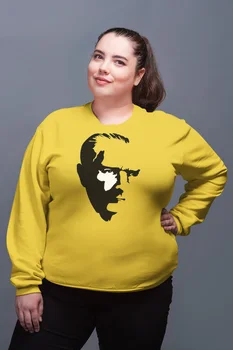 

Angemiel Wear ATATURK Yellow Women Sweatshirts