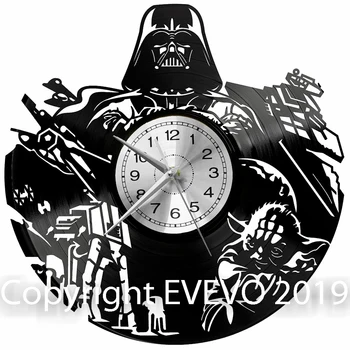 

Star Wars Wall Clock Vinyl Vinyl Record Retro Clock Handmade Vintage Gift Style Room Home Decorations Great Gift Clock