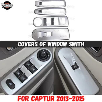 

Covers of window swith case for Renault Captur 2013-2015 ABS plastic molding 1 set / 4 pcs decoration car styling