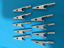 Cable Probe-Clamps Lead-Screw Electric-Test-Clips Alligator Crocodile Stainless-Steel