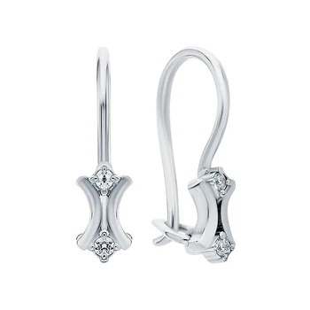 

Silver earrings with cubic zirconium sunlight sample 925