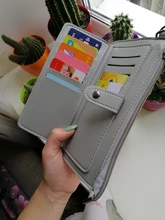 Cartera multifuncional de piel sintética para mujer, carteras largas de piel sintética, con hebilla de embrague y cremallera, para estudiantes, 2020