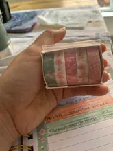 5 uds básica conjunto de cintas Washi Wasi organizador pegatinas de viñetas para diario artículos decorativos Washitape Scrapbooking papelería