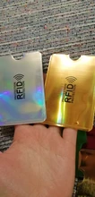 Anti Rfid de aluminio para hombre, billetera con bloqueo de lector, tarjetero para tarjetas bancarias, Banco de identificación, funda protectora de Metal para tarjetas de crédito, NFC, 6x9cm