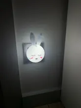 Led-Night-Light Bedside-Lamp Gifts Us-Plug Wall Bedroom Rabbit Cartoon Baby/children