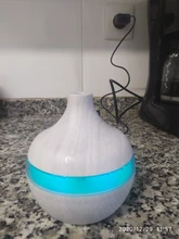 Humidificador de aire eléctrico de 300ML con USB, difusor de Aroma, niebla, aceite de grano de madera, aromaterapia, Mini, con 7 luces LED, para coche, casa y oficina