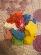 Juguetes de agua para nadar de 13 Uds animales mezclados, pato de goma flotante blando colorido, sonido al estrujar, juguete de baño para bebé