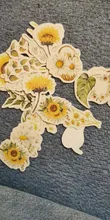 45 unids/caja Vintage flor serie pegatinas Scrapbooking diario agenda Kawaii etiqueta engomada cuaderno DIY papelería de la escuela suministros