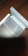 Caja de almacenamiento con ranuras de plástico para limas de uñas, accesorios de manicura con soporte transparente acrílico, 20 unidades
