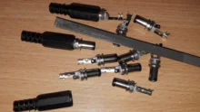 Female Jack Connector Plugs Screw-Nut Panel-Mount Power-Socket Plastic DC022 10PCS 5pairs