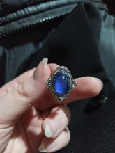 Vintage Color Retro cambio anillo Oval emoción sentimiento cambiante anillo de Control de temperatura de Color anillos para las mujeres