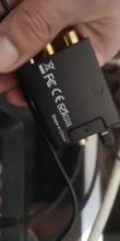 Grwibeou-Convertidor de audio digital a analógico, decodificador y amplificador de fibra óptica, Toslink, de señal coaxial a RCA