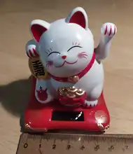 Car-Ornament Decor Sculpture Statue Welcome Hand-Cat Waving Gold Lucky-Wealth Chinese