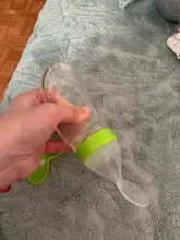 Cuchara con cuentagotas de silicona para alimentación de bebé recién nacido, botella, cuchara, suplemento alimenticio, cereales y arroz, productos infantiles, 90ml/3oz