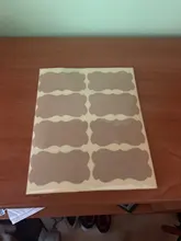 Pegatinas Vintage de marca Kraft para manualidades, sobres adhesivos hechos a mano, sello adhesivo de sello, color blanco, varios, 100 Uds.