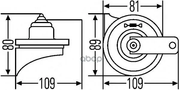 Звуковой Сигнал 12v Hella 3fh007424811 HELLA арт. 3FH007424811