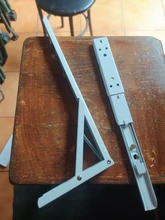NAIERDI-Soporte ajustable pesado de montaje en pared, ángulo de plegado triangular, para banco, mesa, estante, mueble, hardware, 2 uds.