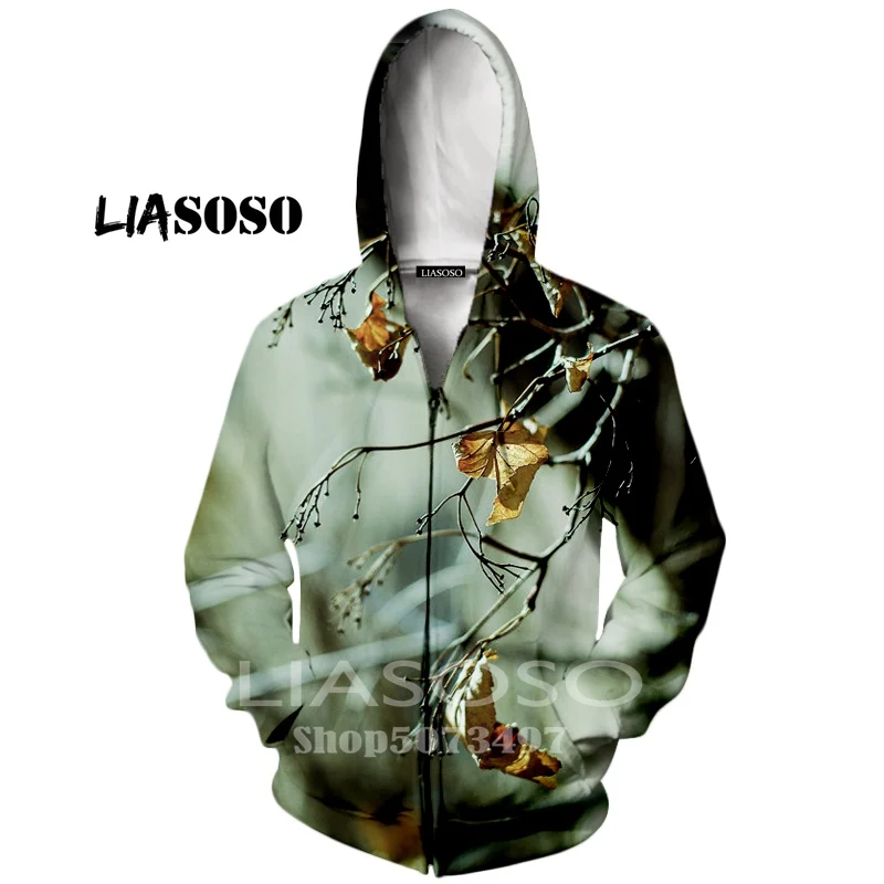 2 Liasoso, новинка, мужские толстовки, 3d принт, мертвые листья, дерево рок, повседневный спортивный дизайн, Осень-зима, длинный рукав, кардиган с капюшоном - Цвет: 2