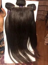 Bobbi Collection-mechones con cierre de encaje, cabello humano Remy, tejido liso, barato, negro, marrón, Rubio degradado, 200 g/set, 3 uds.