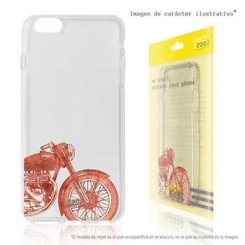 

FunnyTech®Silicone Case for Wiko View 3 Pro L retro Motorcycle transparent background