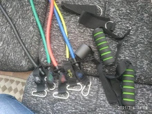 Banda con tubos de resistencia para Fitness, cuerda de tracción elástica para gimnasio y Yoga, expansor de entrenamiento, anclaje de puerta con asa y correa para el tobillo, 11 unidades