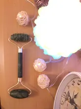 Gua Sha-Rodillo de Jade masajeador Facial 100% verdadera piedra Natural, rascador Gouache, herramientas de masaje para el cuidado de la piel