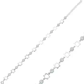 

Merve Silver Flower Women 'S Bracelet