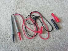 Digital-Multimeter Probe Alligator-Clip Test-Leads Soft-Silicone-Wire Universal 