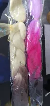 Dream Like Jumbo-extensiones de pelo sintético Kanekalone, fibra resistente al calor, 24 pulgadas, puro/Color degradado pelo trenzado sintético, venta al por mayor