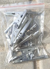 Cable Probe-Clamps Lead-Screw Electric-Test-Clips Alligator Crocodile Stainless-Steel