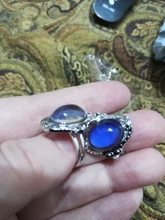 Vintage Color Retro cambio anillo Oval emoción sentimiento cambiante anillo de Control de temperatura de Color anillos para las mujeres