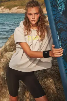 

DeFacto Kapüşonlu Baskılı Kısa Kollu Sweatshirt-S1104AZ20AU