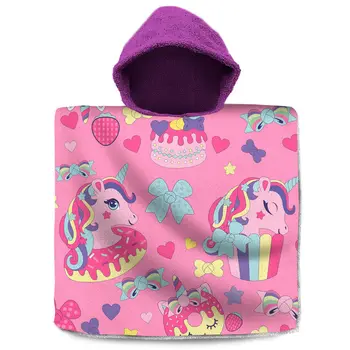

Poncho towel Cupcakes Cotton