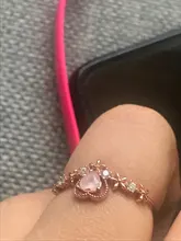 Anillo de flor de cristal exquisito, joyería de moda con carácter, anillo de apertura hembra versátil de amor dulce