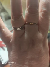 CACANA-anillos de acero inoxidable para parejas, oro rosa, antialergia, lisa, sencilla, Bisutería